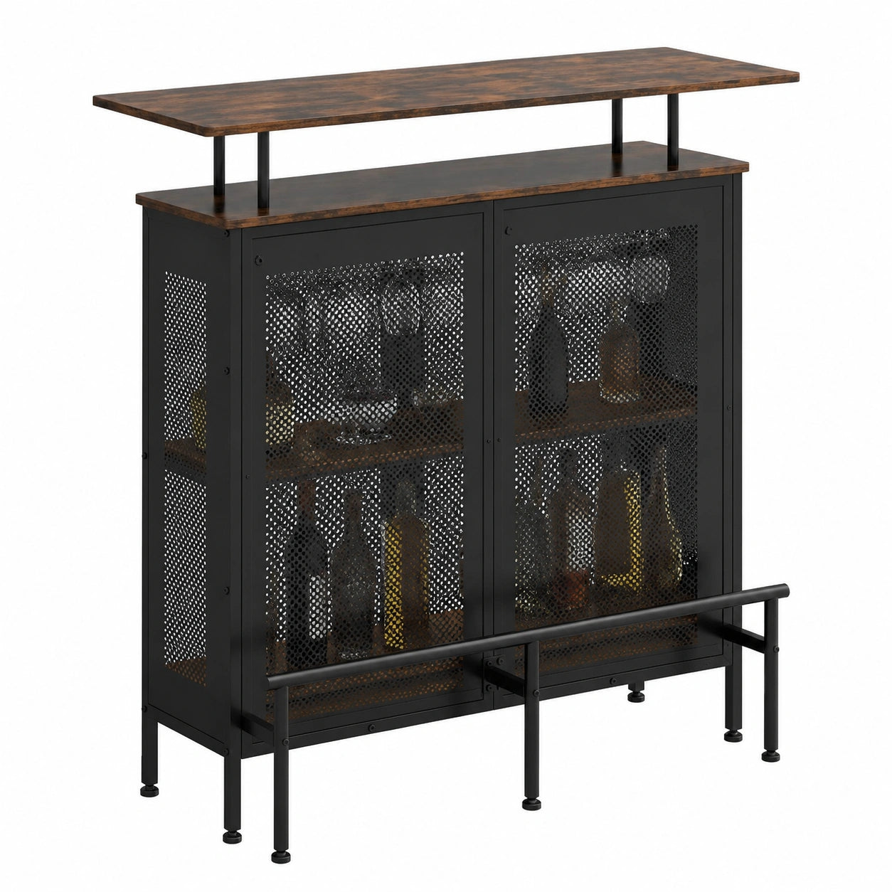 table-de-bar-multifonctionnelle-pieds-reglables-et-supports-a-verres-irlxpe8700up